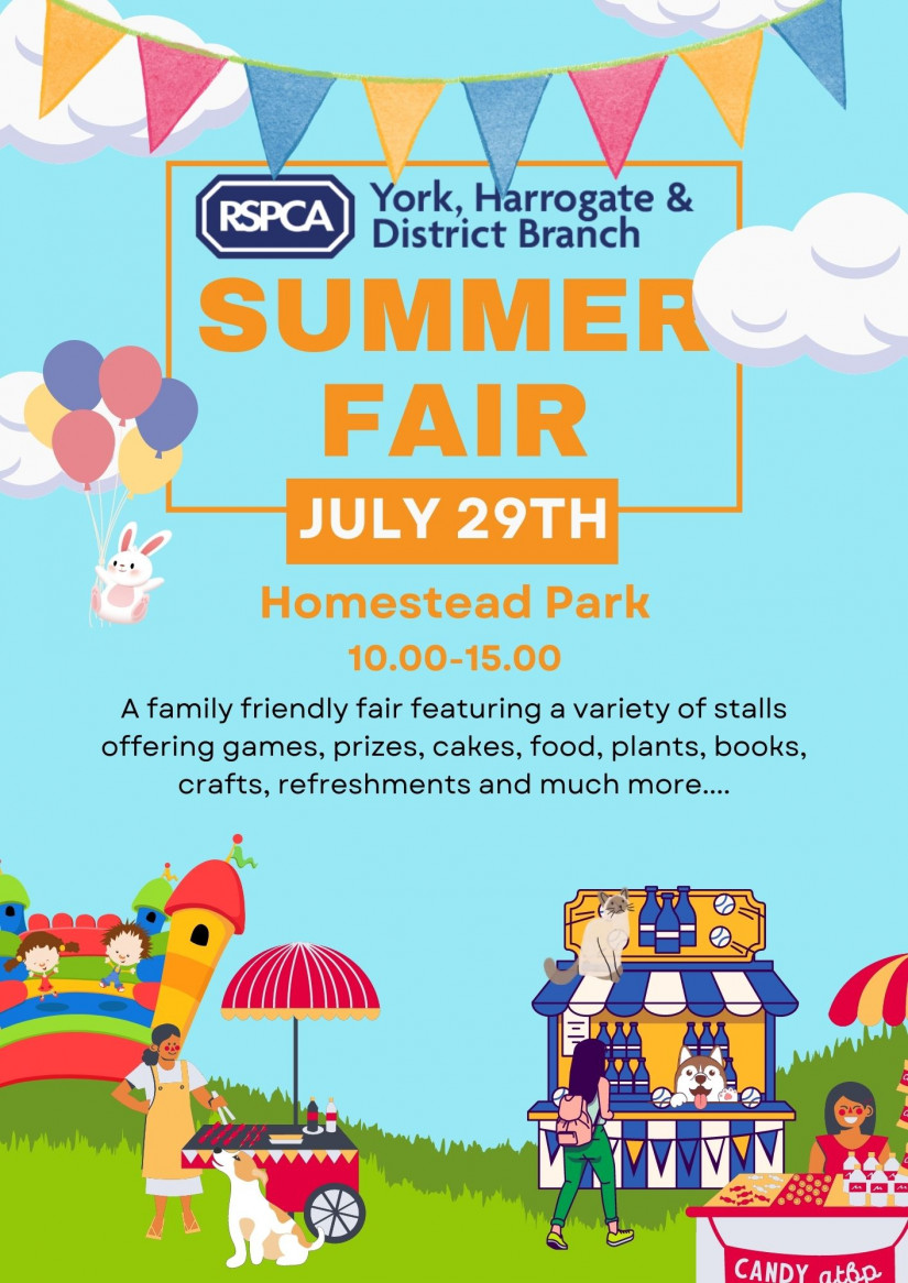 RSPCA York, Harrogate & District Branch Summer Fair 2023